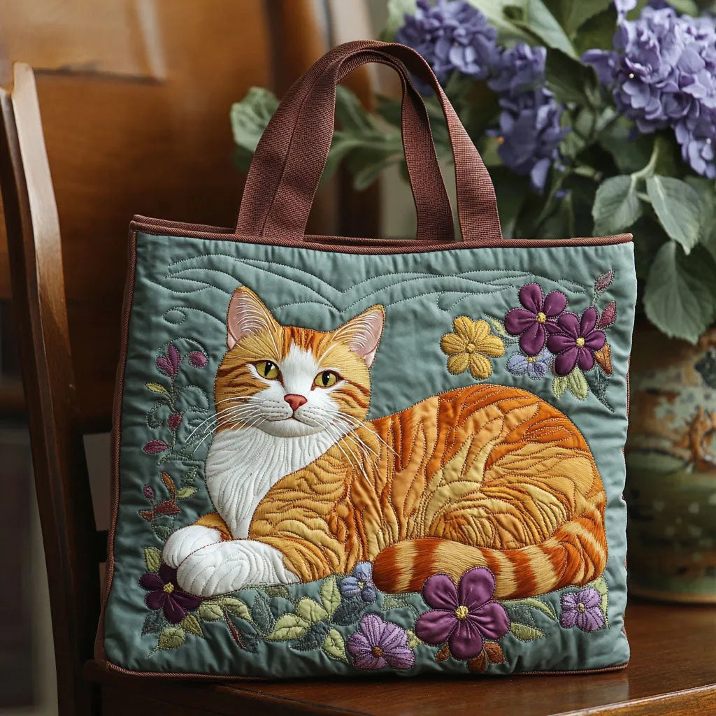 Handcrafted Bag with Cat