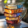 3D Handmade Mug for Book Lovers