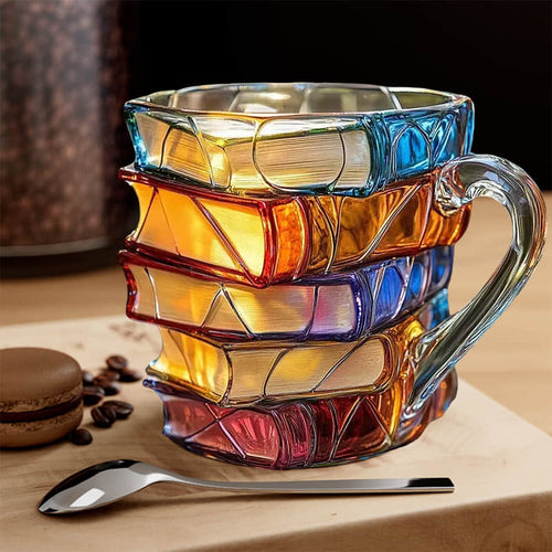 3D Handmade Mug for Book Lovers