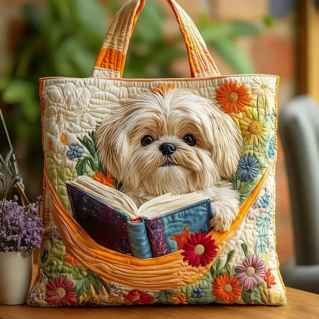 Handcrafted Shih Tzu Design Bag