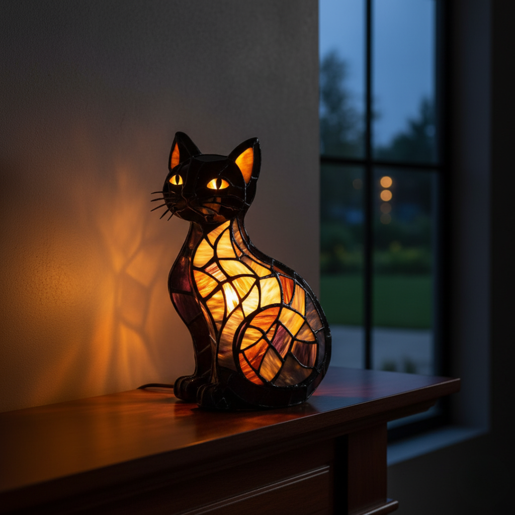 Radiant Midnight Cat