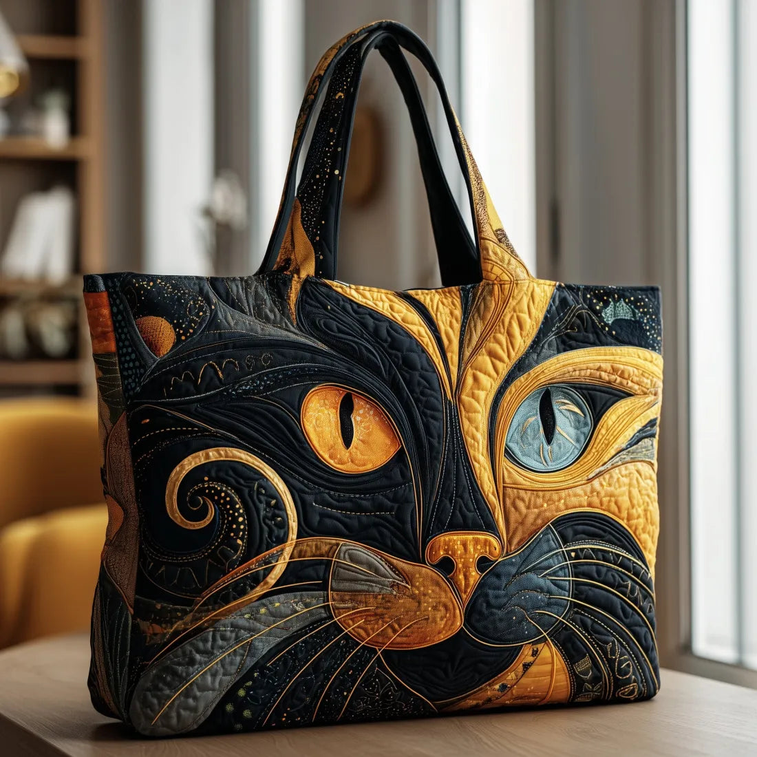 Handcrafted Cat Design Bag