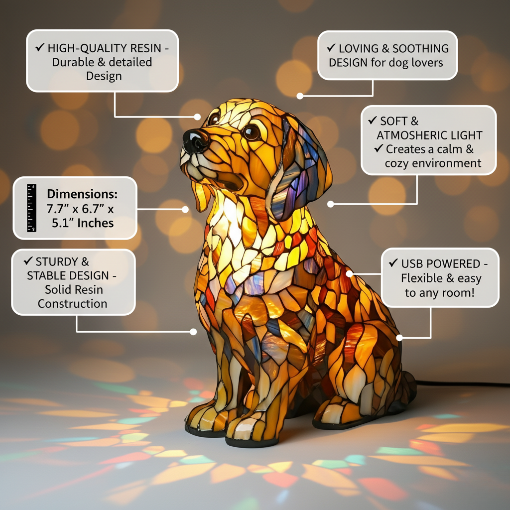 Spiritual Figure Golden Retriever Lily