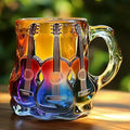 Handcrafted Mug with 3D Guitar Art