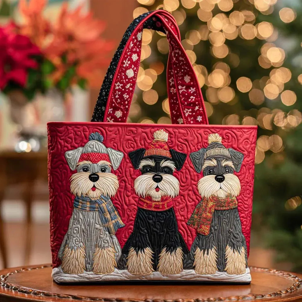 Handcrafted Bag with Schnauzer