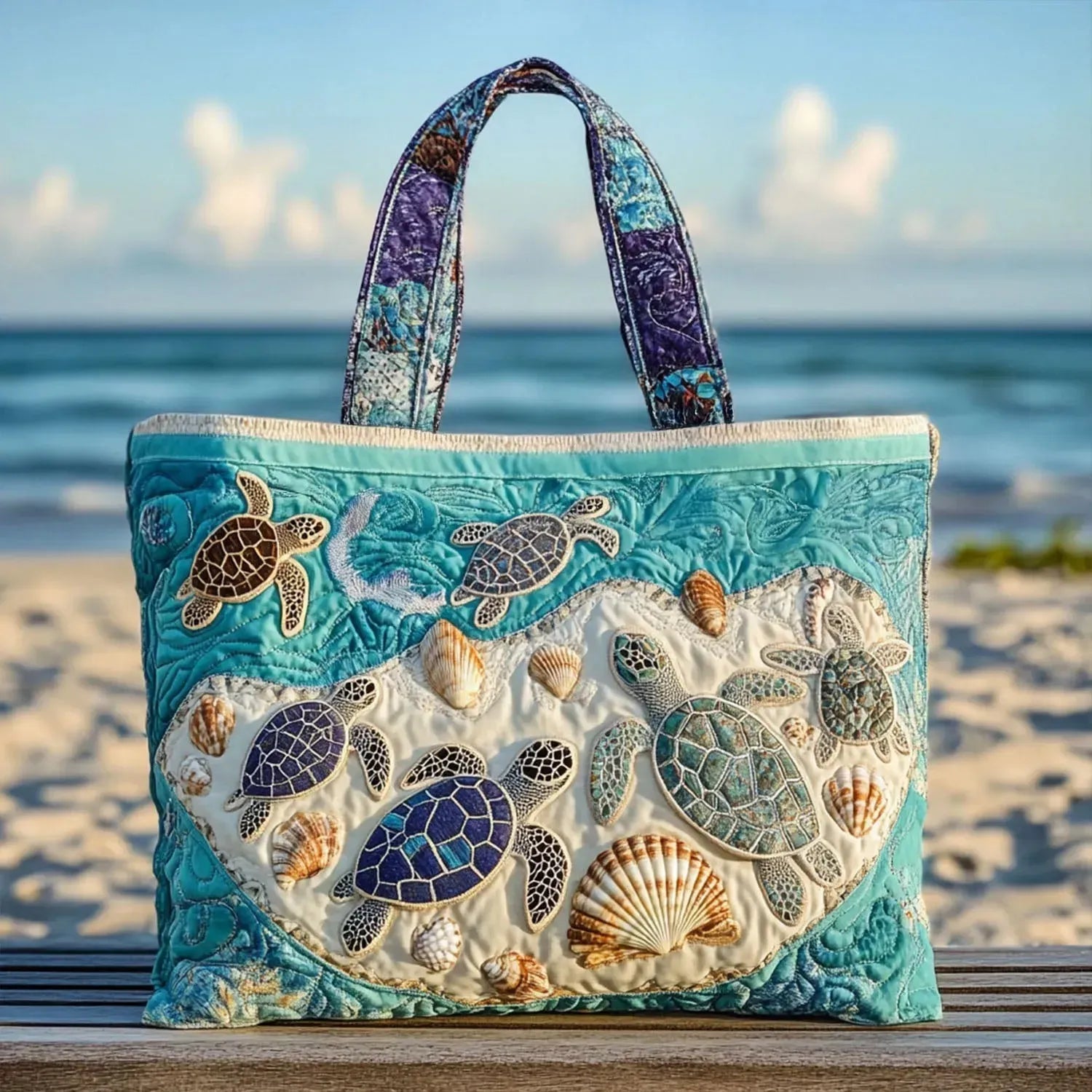 Handcrafted Turtle Hug Bag