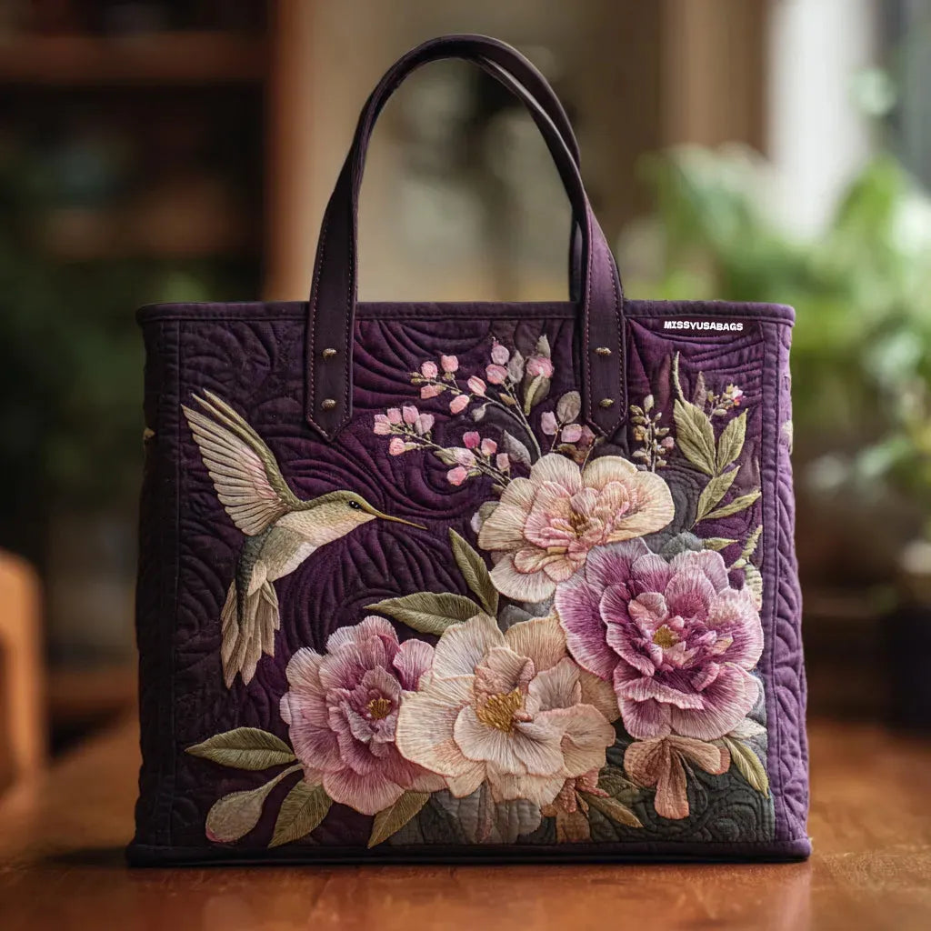 Handcrafted Bag with Flowers