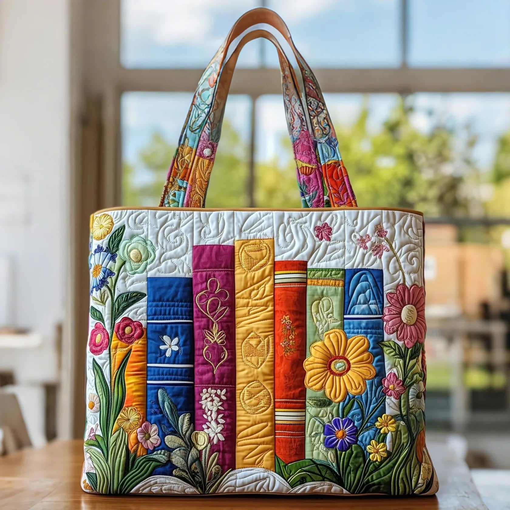Handmade Bag with Flowers