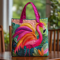Handmade Bag with Flamingo