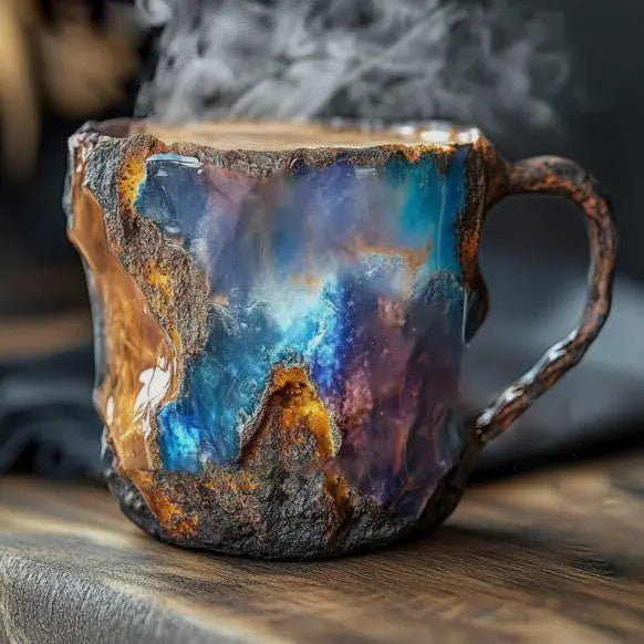Mineral Coffee Mugs with Crystals
