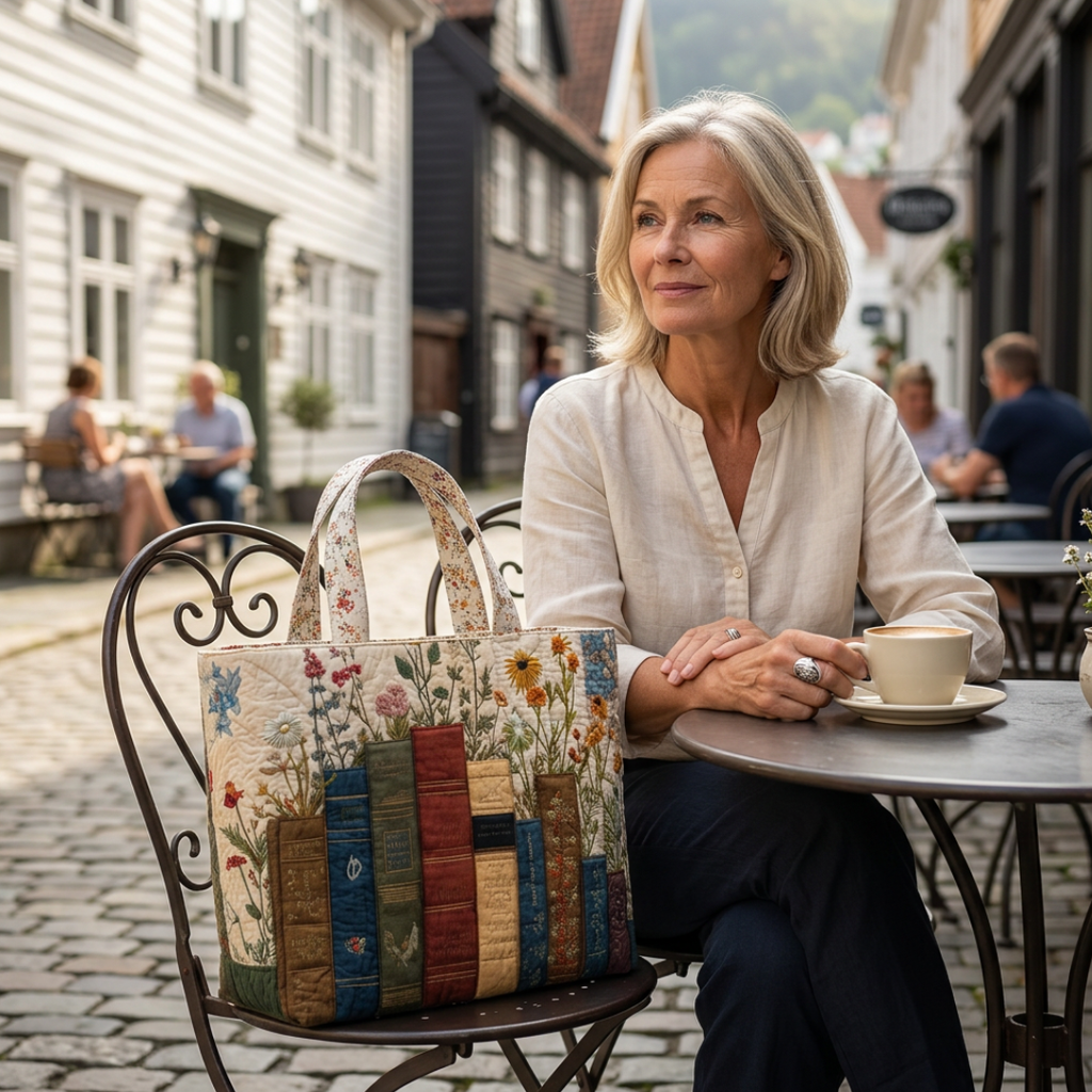 Handcrafted Bag with Flowers