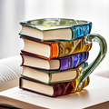 Aurora 3D Handcrafted Mug of Books