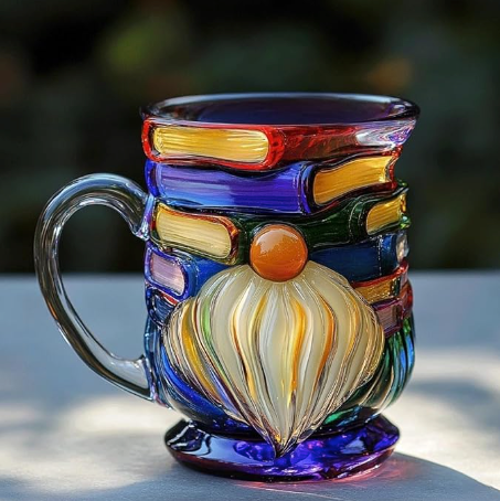 3D Artisan Mug for Book Lovers