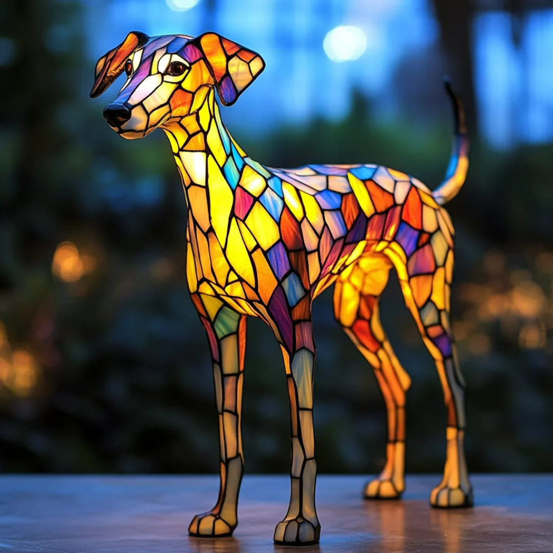 Whippet Inspired Glass