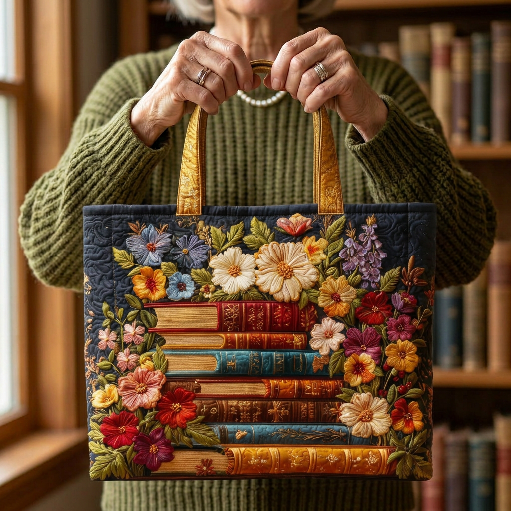 Handcrafted Bag with Floral Design