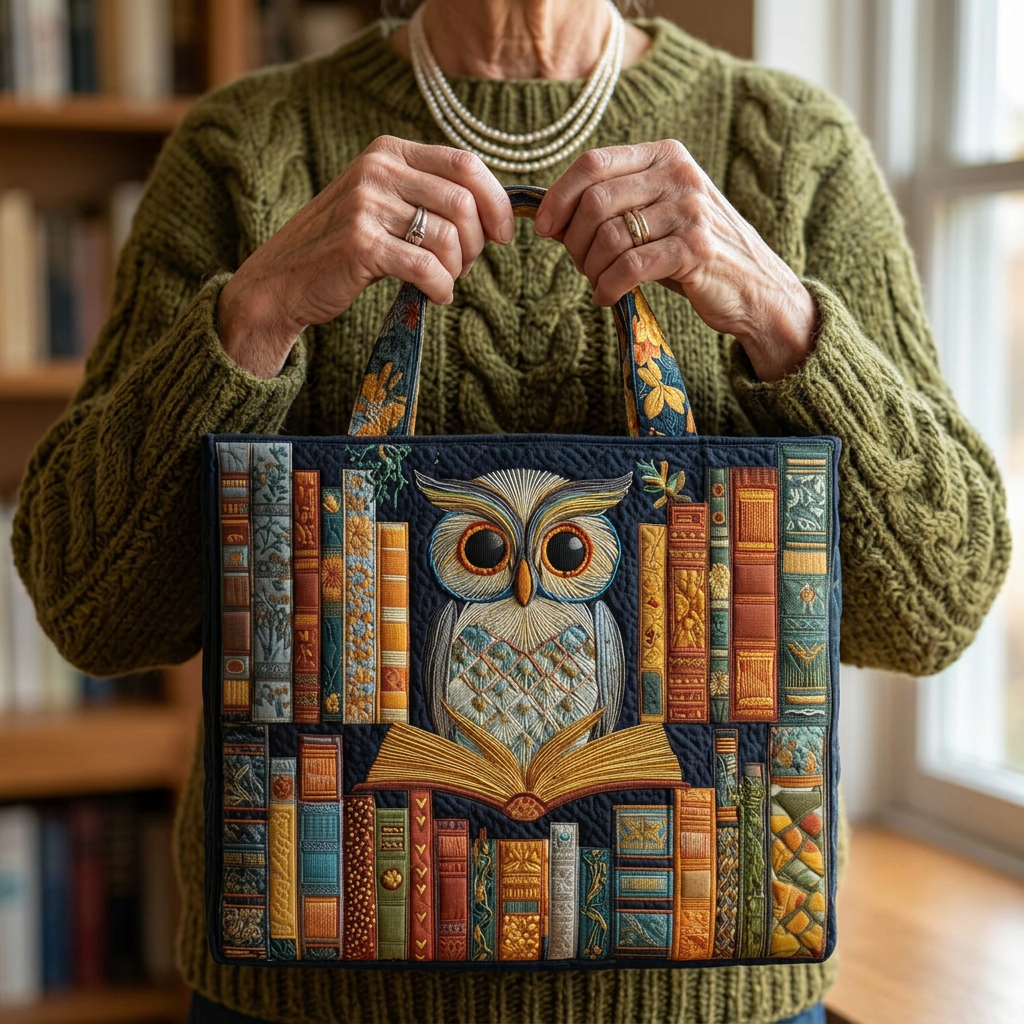 Handcrafted Owl Design Bag