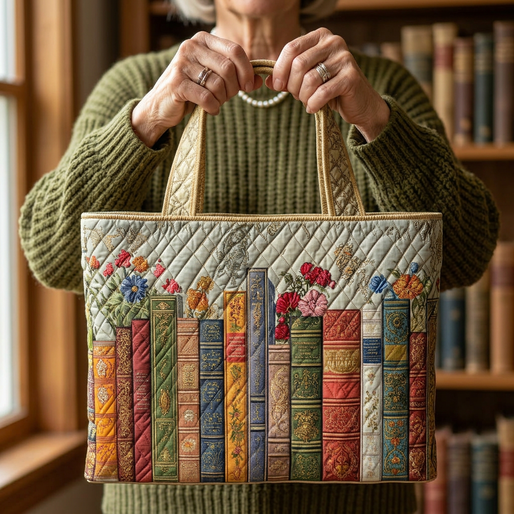 Handcrafted Bag with Library